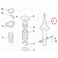 Амортизатор передний, Производитель: MAYSAN MANDO, OE: 50707078, 520255, 5202XH, 5202ZJ, 5202ZK, 5202ZL, 5202ZL, 5202XG, 5202ZH, 5208L2,